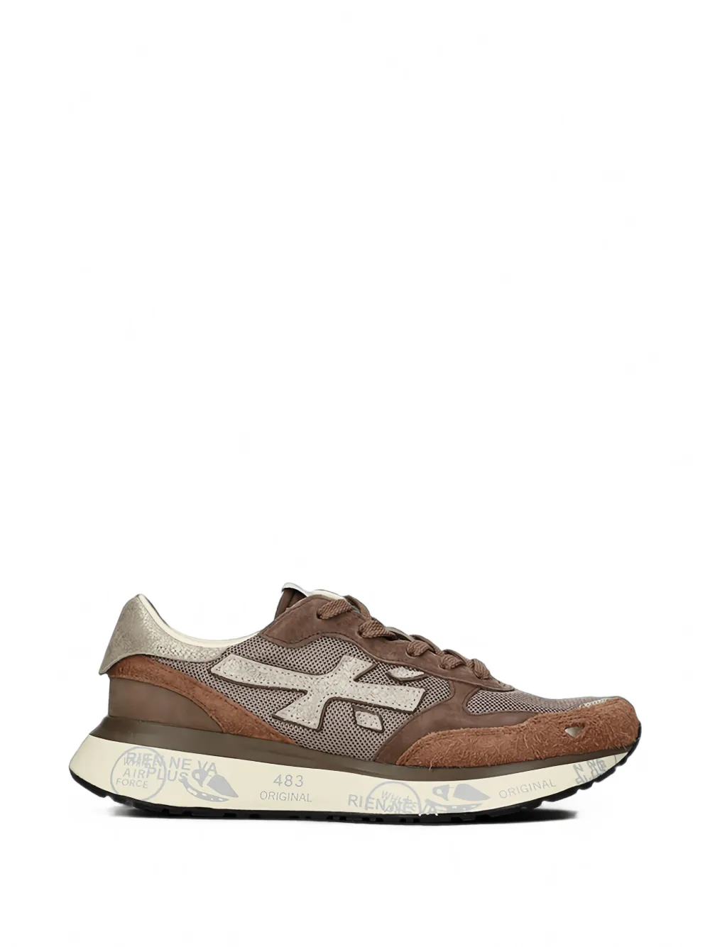 Premiata Lauryn 8549 logo-patch sneakers Bruin