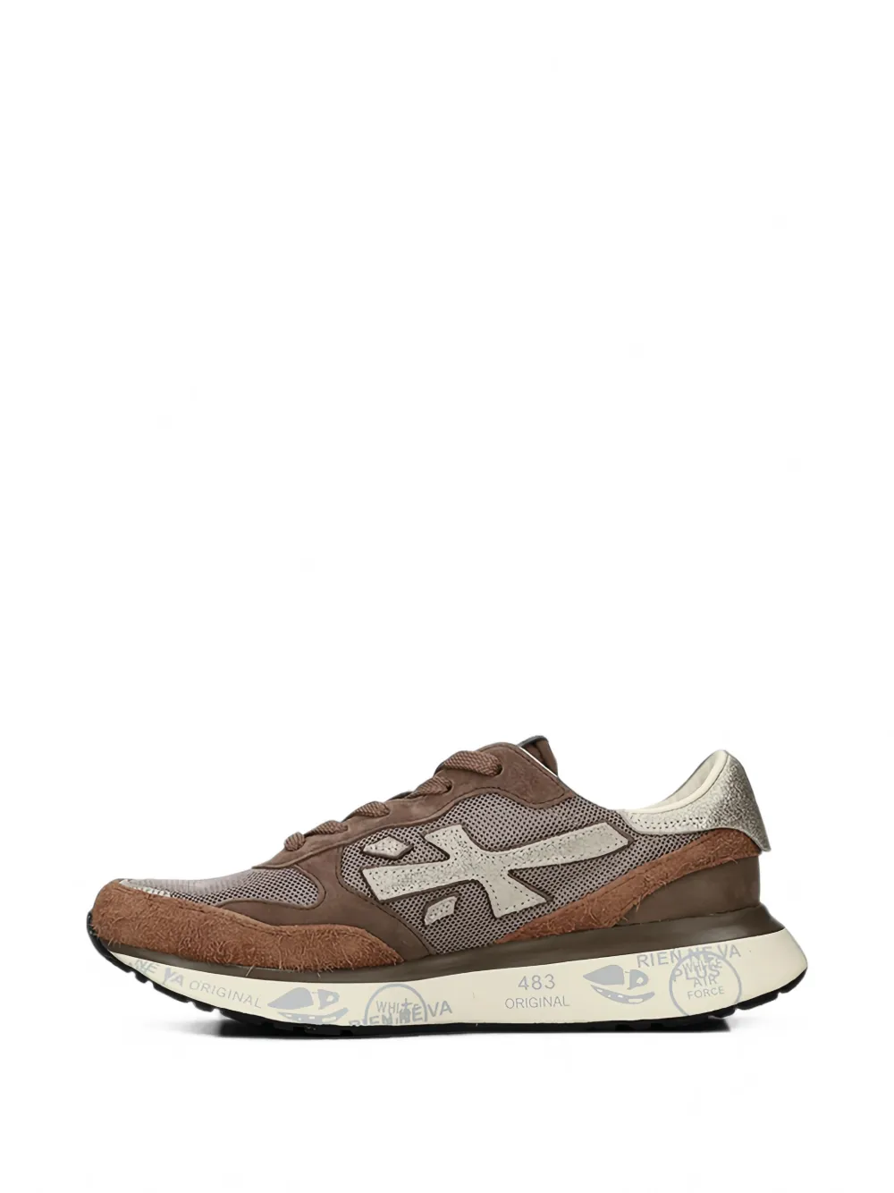 Premiata Lauryn 8549 logo-patch sneakers Bruin