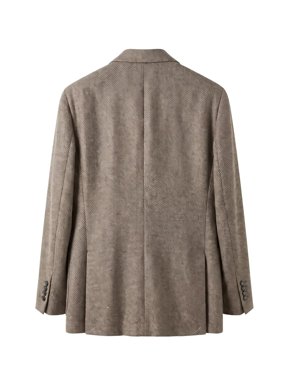 Peserico Blazer met visgraat patroon Bruin