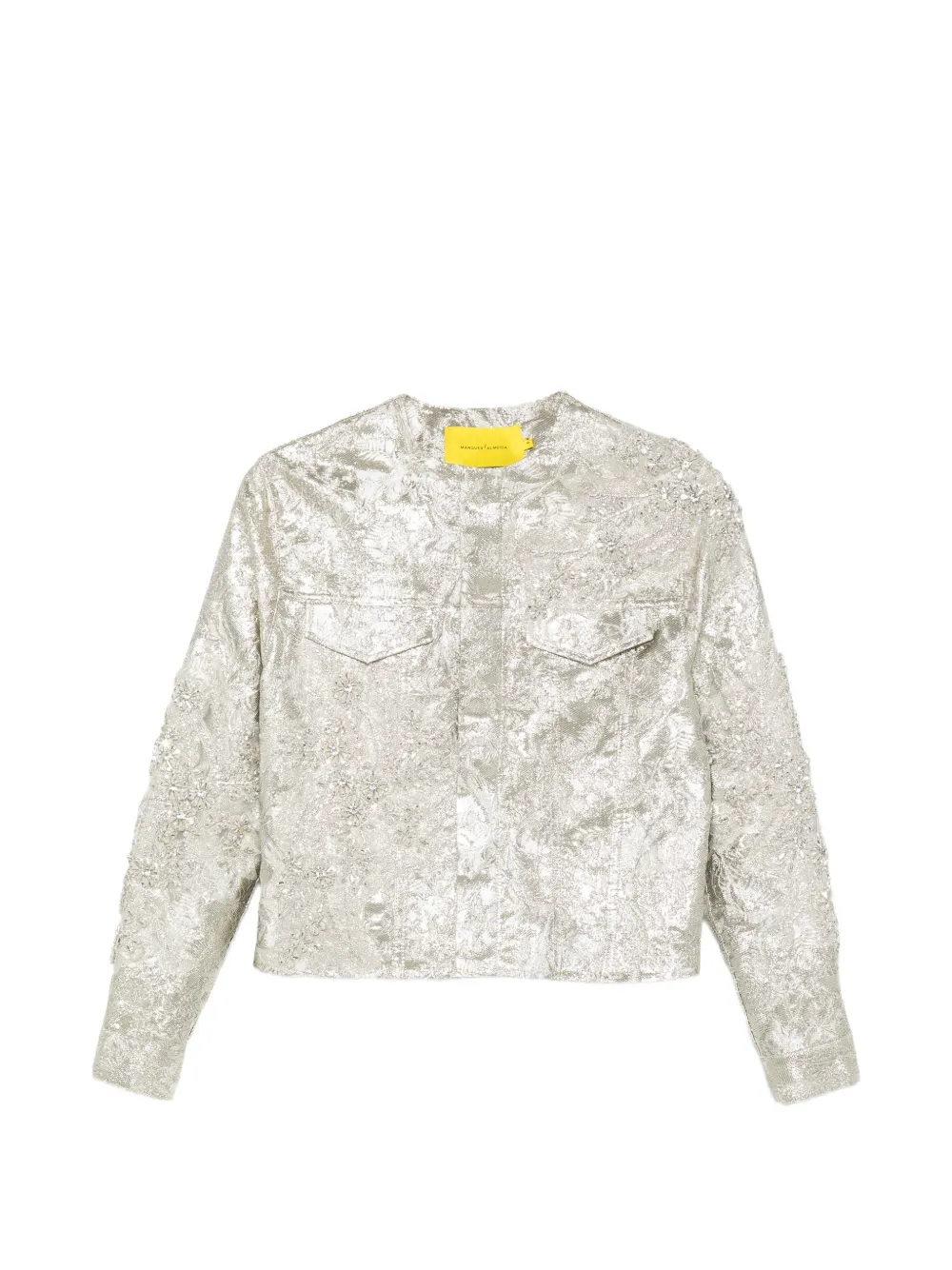 Marques'Almeida crystal-embellished brocade jacket