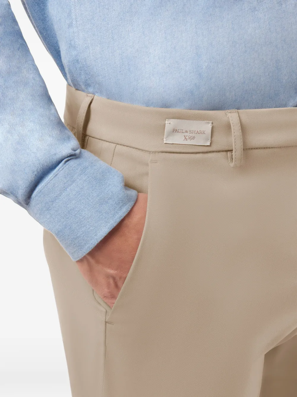 Paul & Shark Bellagio chino met wijde pijpen Beige