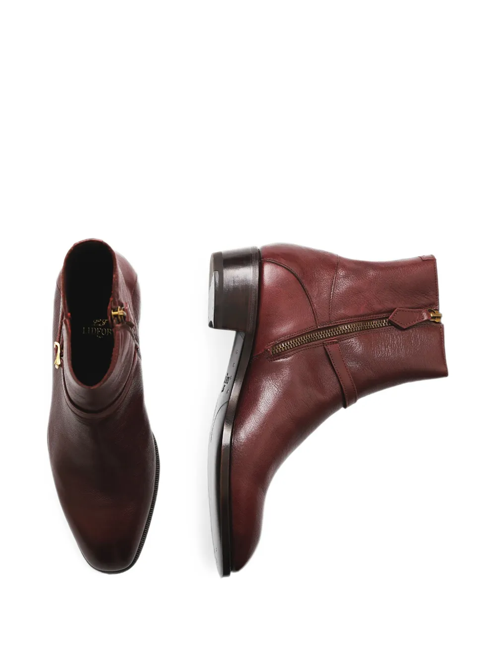 Lidfort buckle-strap zip-fastening boots Rood