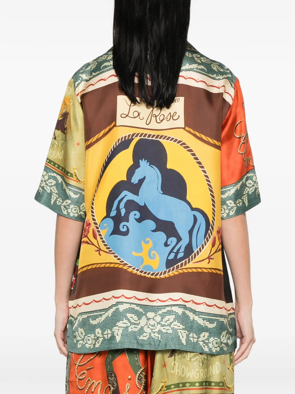 ALEMAIS Blouse met grafische print Groen