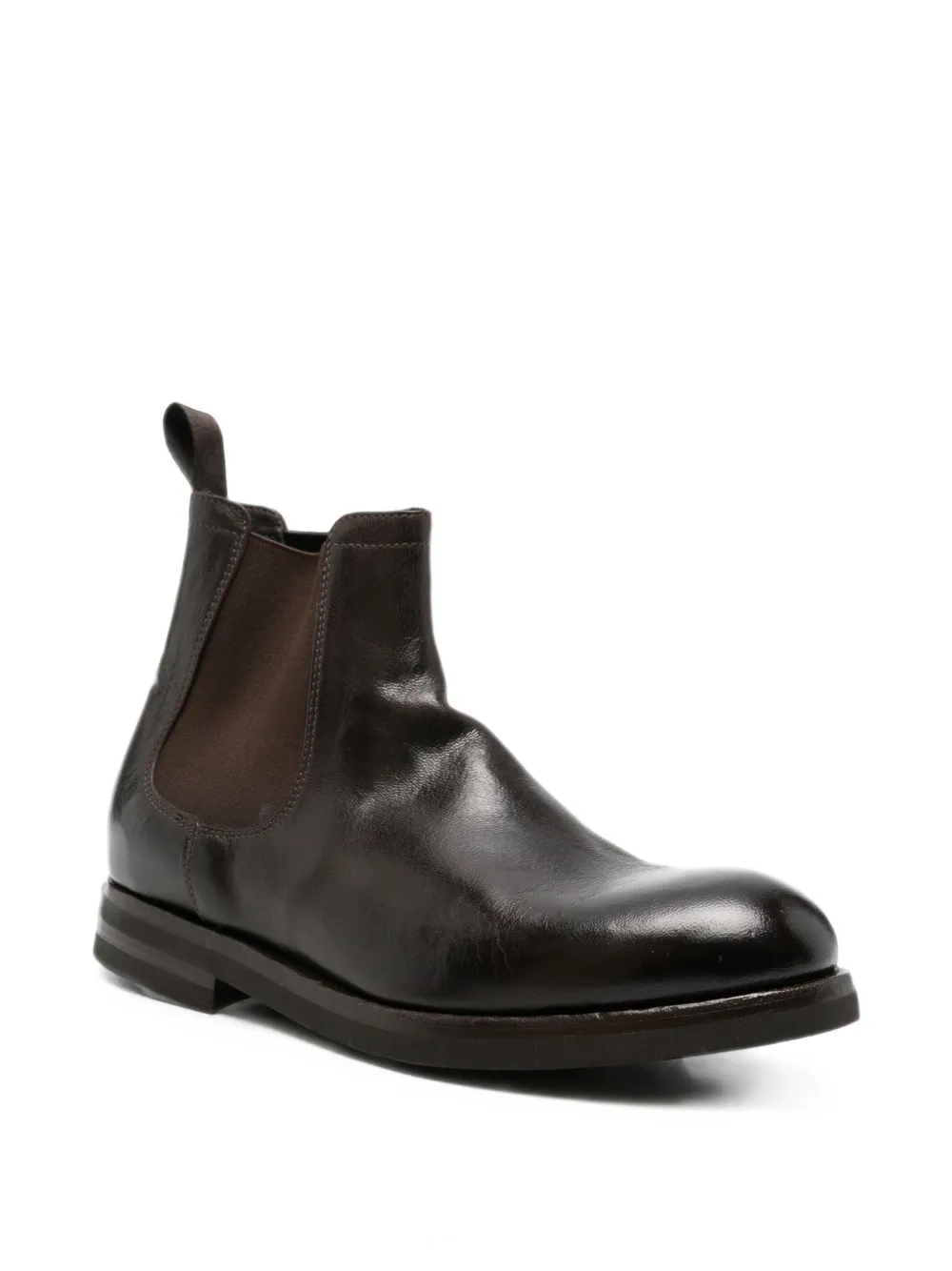 Green George leather Chelsea boots Bruin
