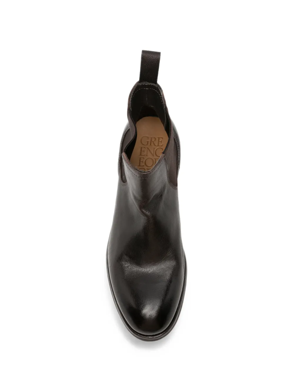 Green George leather Chelsea boots Bruin