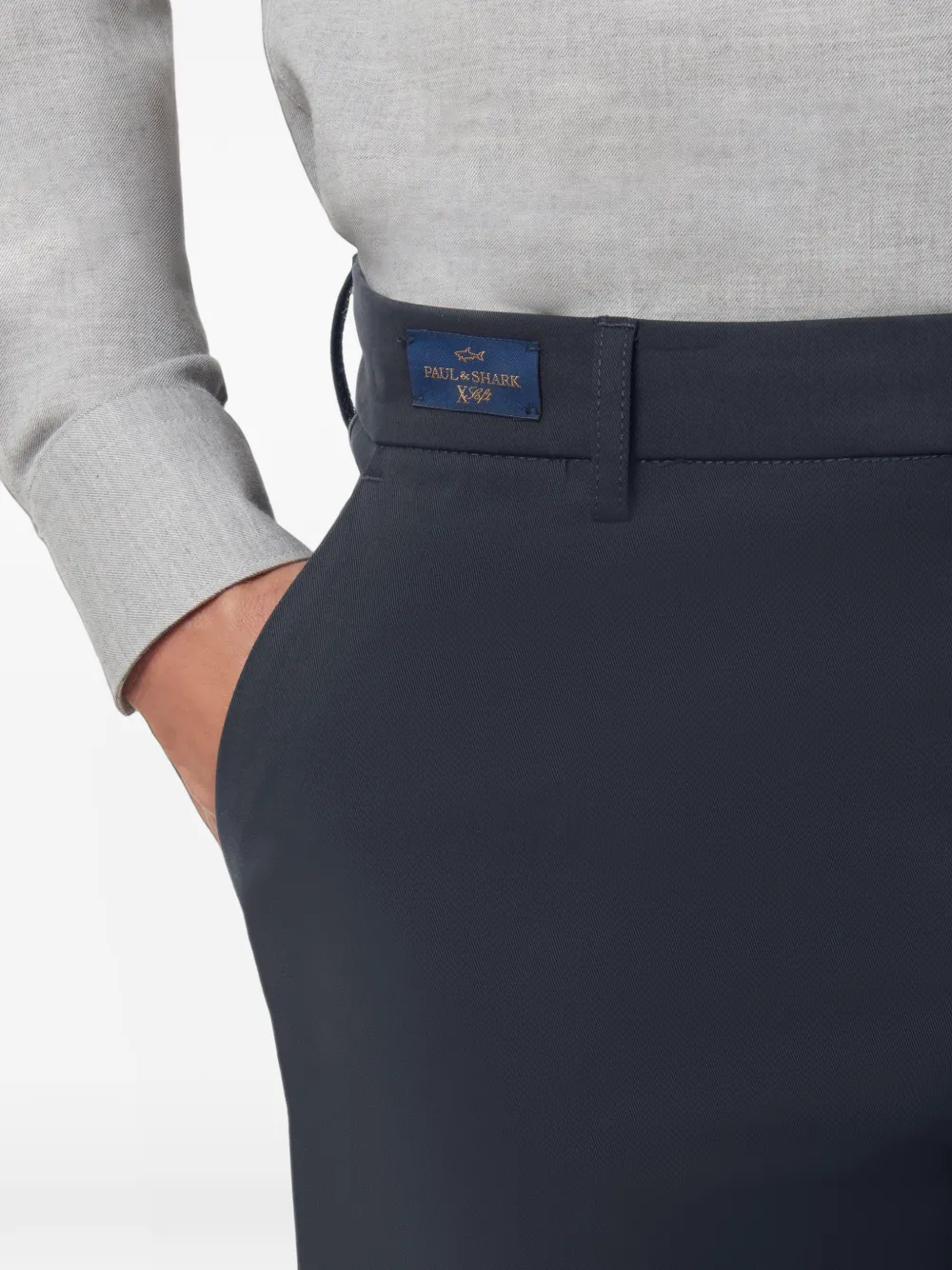 Paul & Shark Bellagio chino met wijde pijpen Blauw