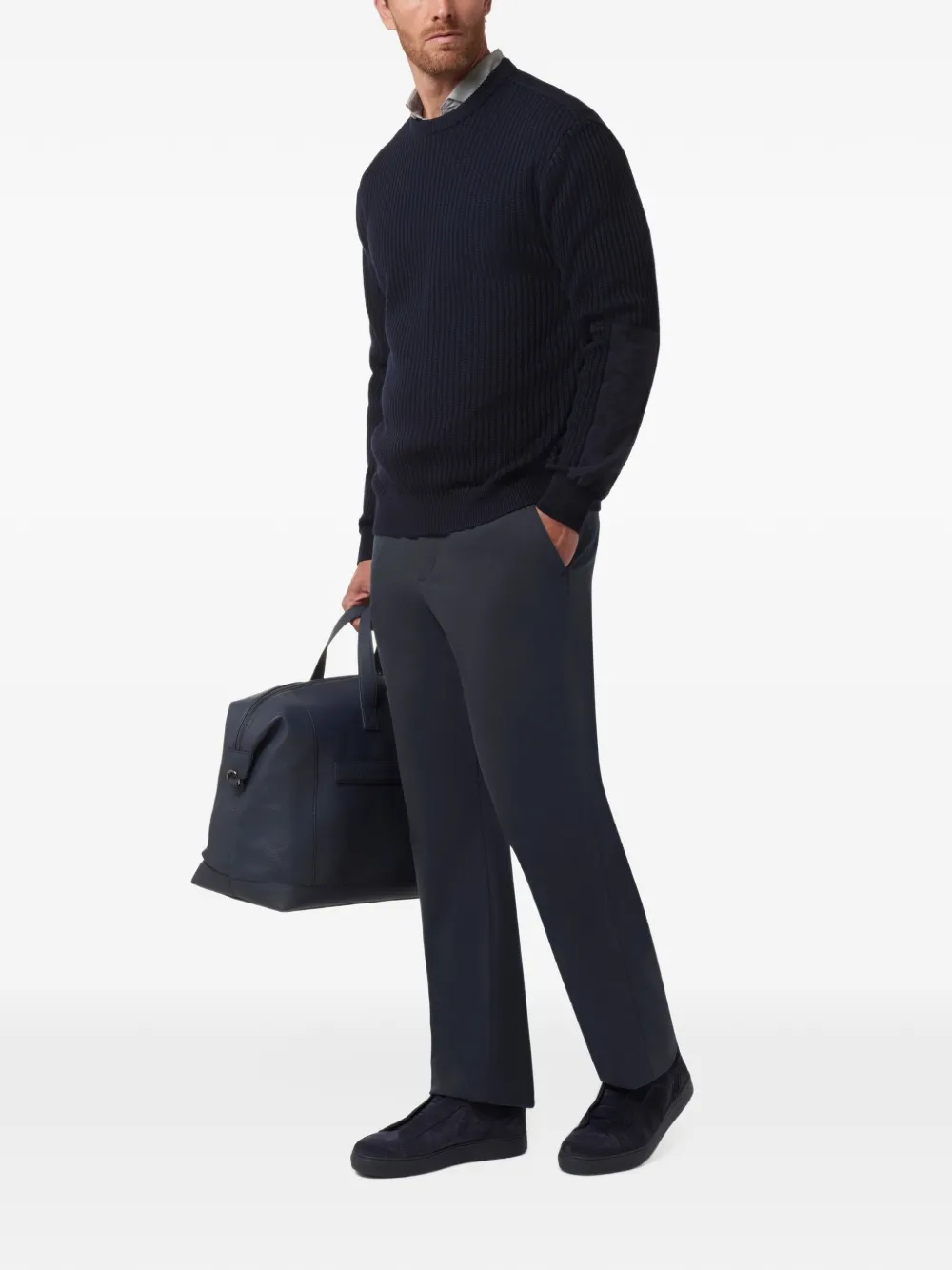 Paul & Shark Bellagio chino met wijde pijpen Blauw