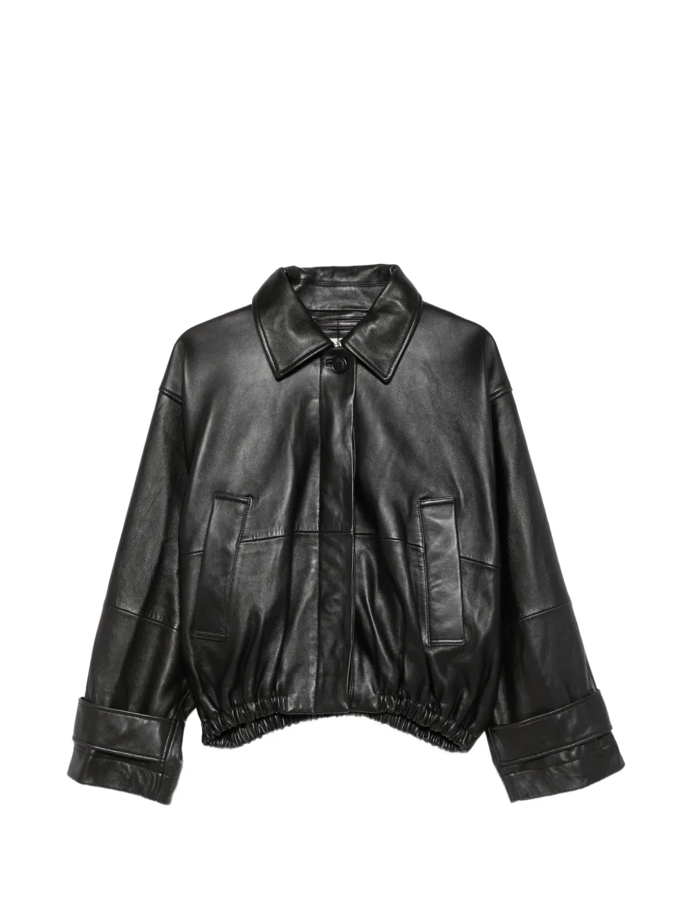 Róhe batwing-sleeve leather jacket