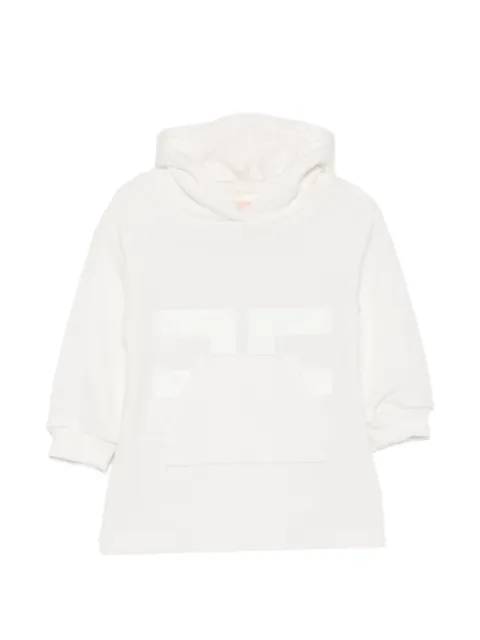 Elisabetta Franchi La Mia Bambina logo-print hooded dress