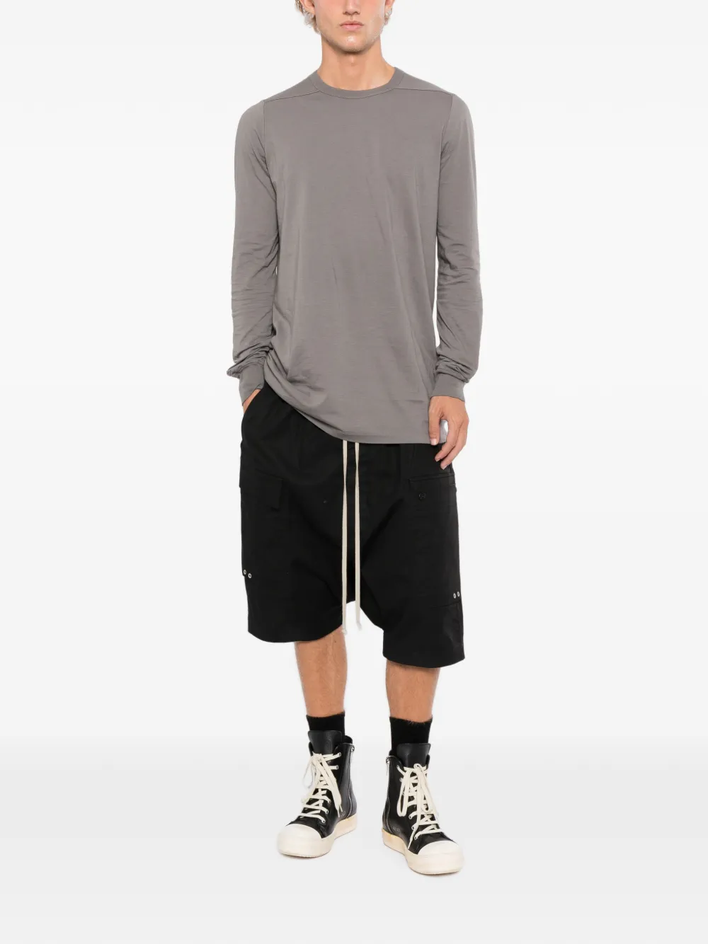 Rick Owens T-shirt Level - Grigio