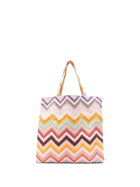 Missoni Kids zigzag tote bag