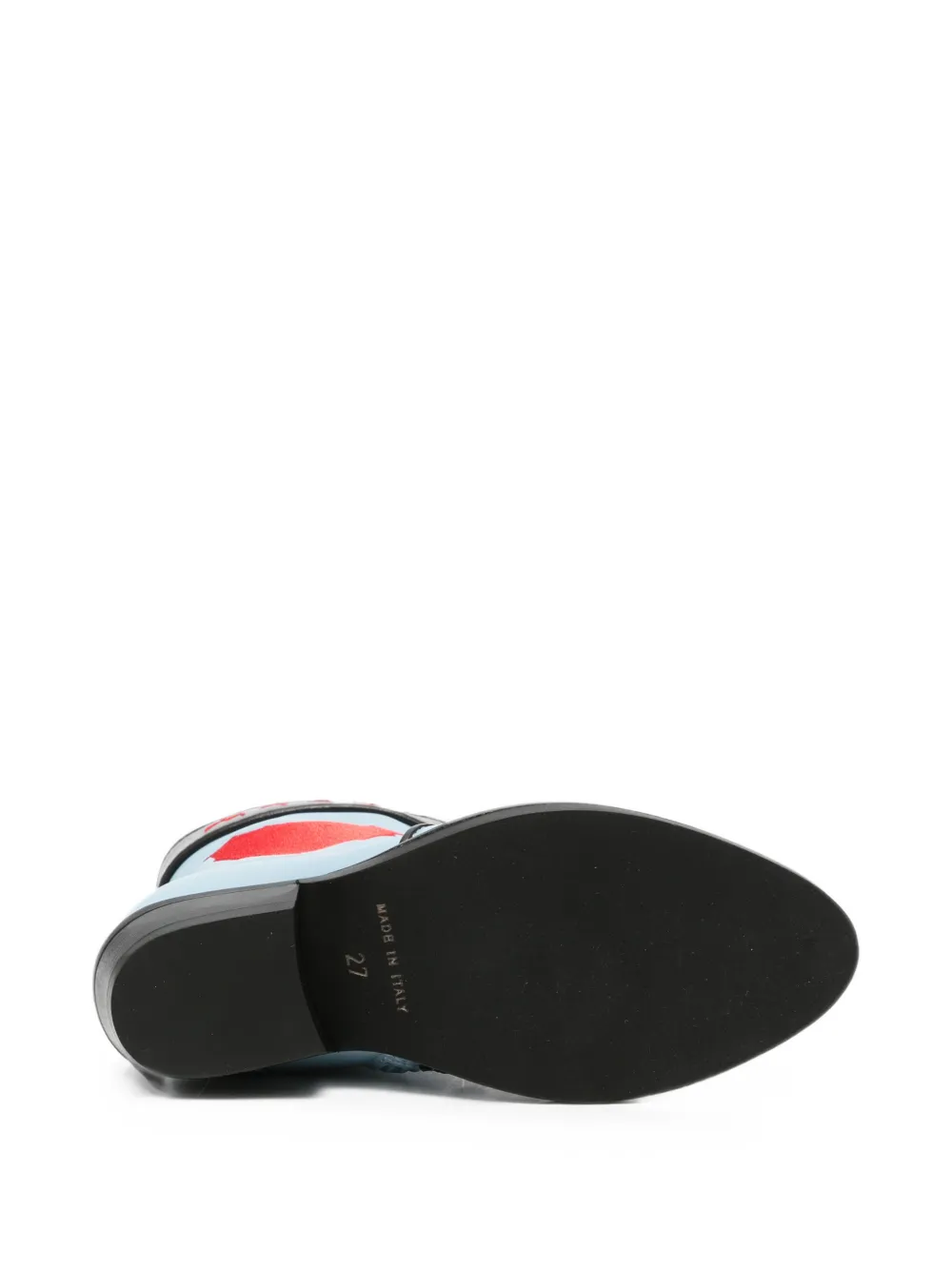 Marni Kids heart-motif logo-embroidered boots Blauw
