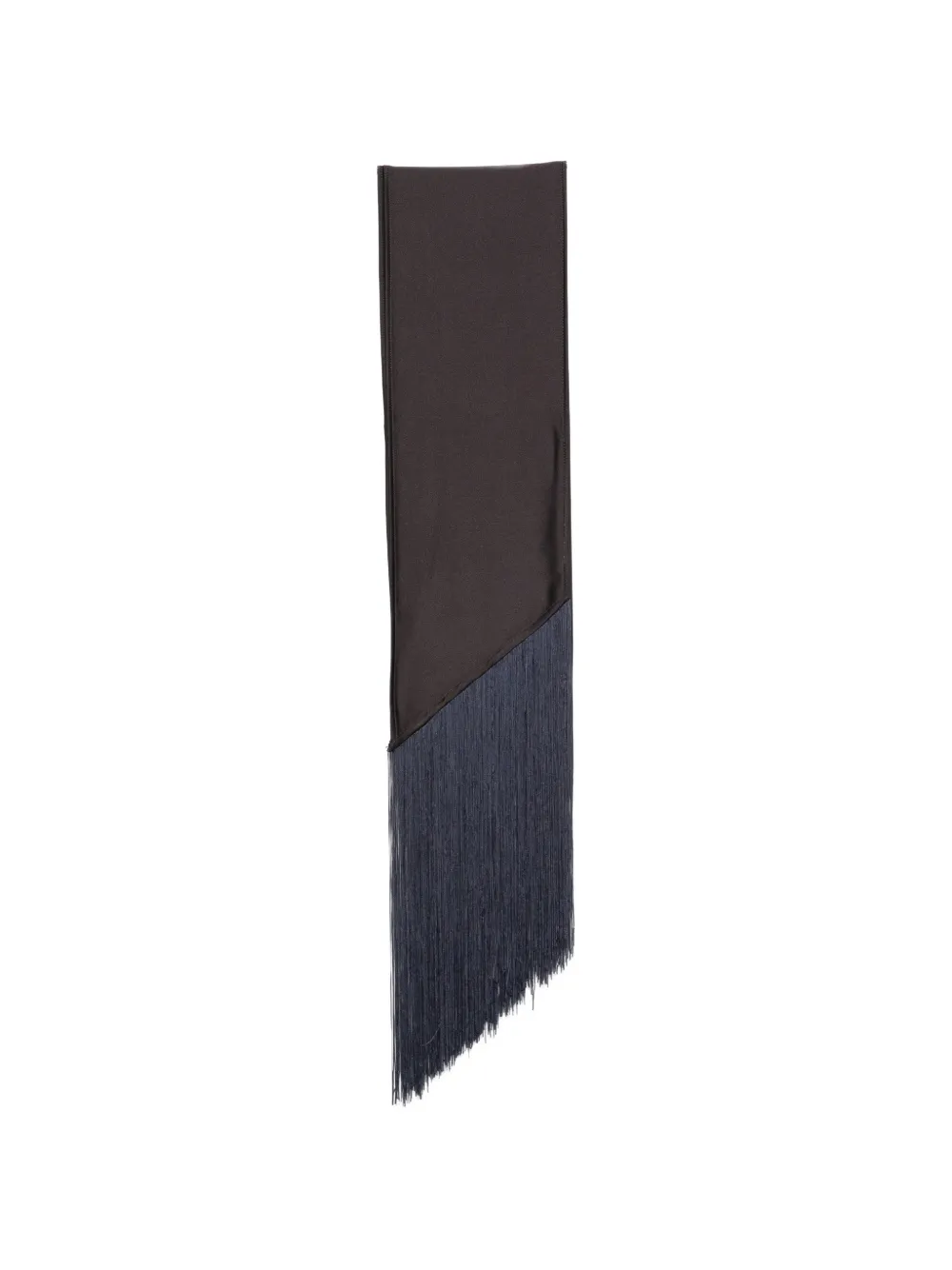the M.. Safia fringe-trim scarf - Verde