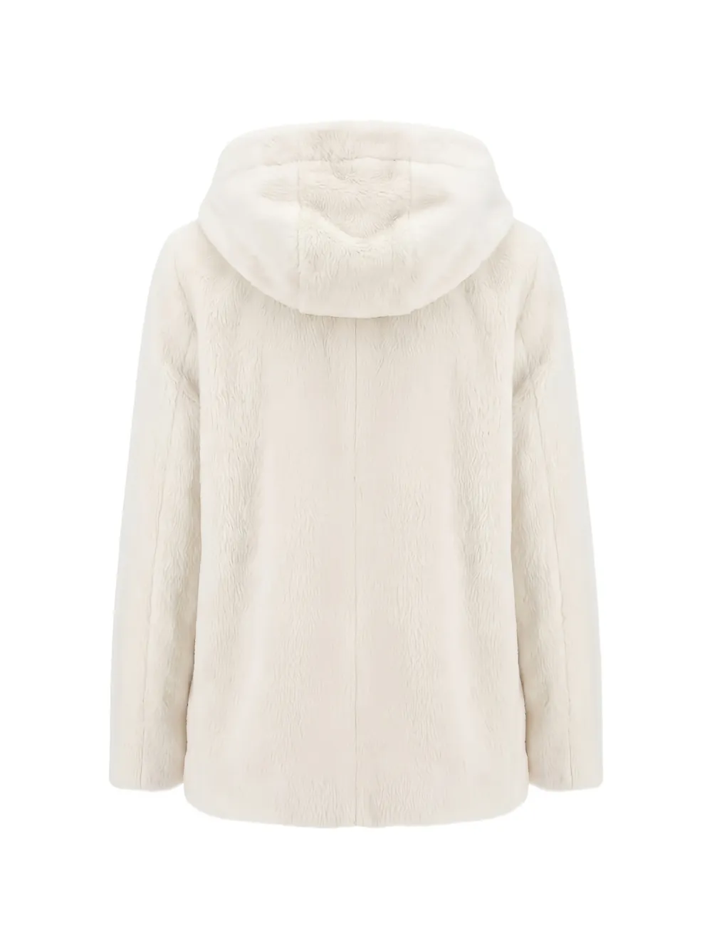 Peserico zip-up hooded jacket Beige