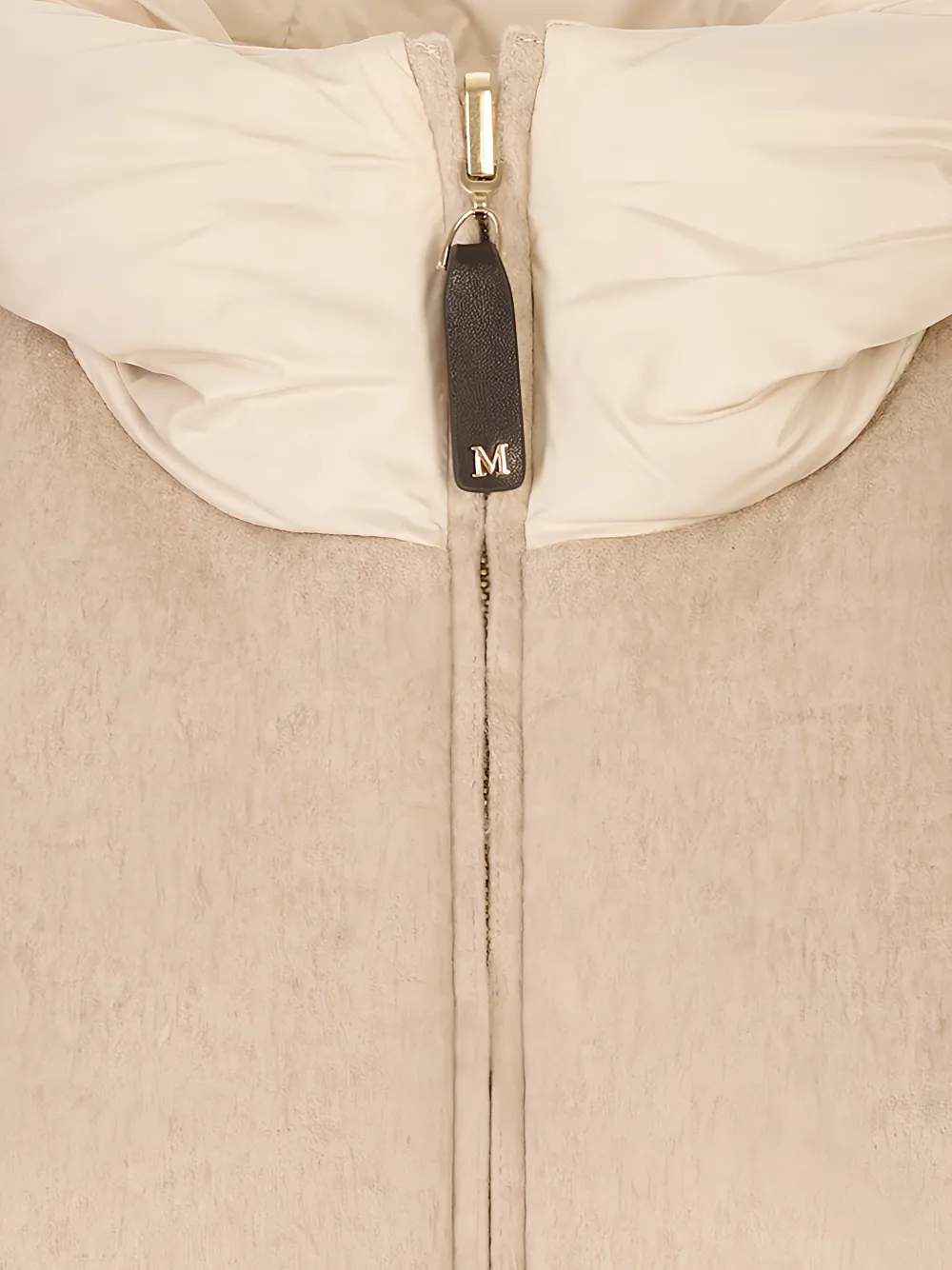 Max Mara quilted hooded gilet Beige