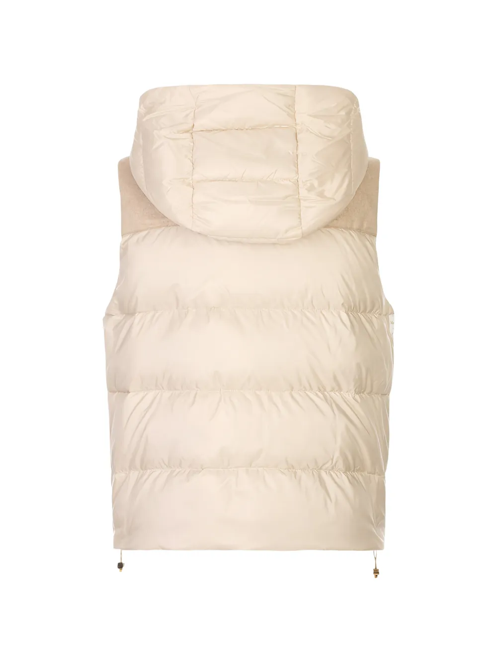 Max Mara quilted hooded gilet Beige
