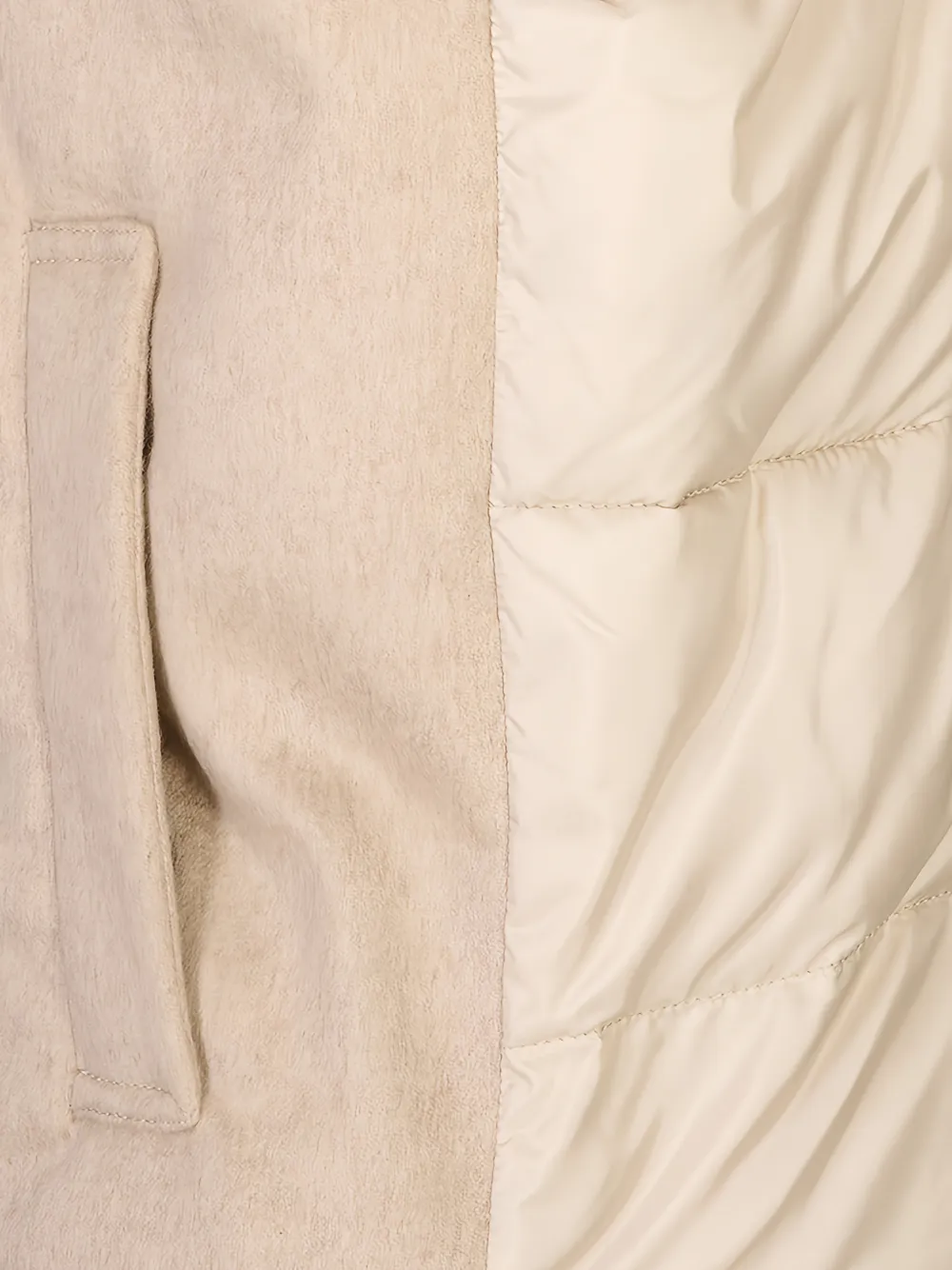 Max Mara quilted hooded gilet Beige