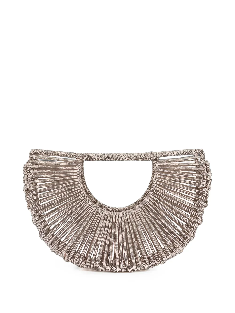 Hibourama Demetra clutch verfraaid met kristallen Zilver