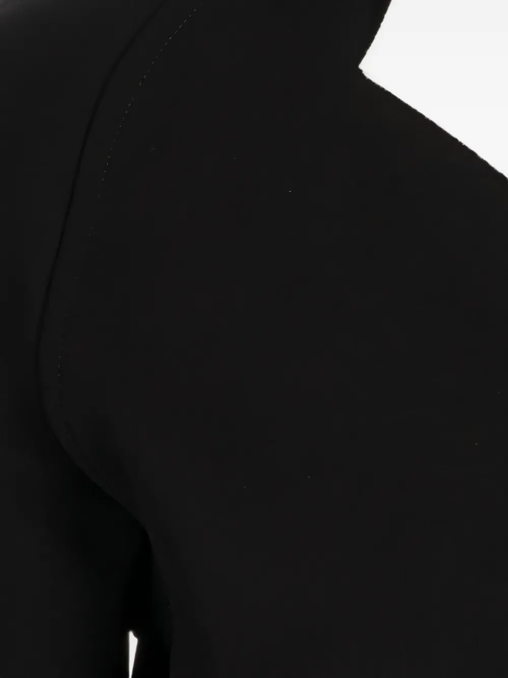 Jil Sander Top met contrasterende kraag en raglan mouwen Zwart