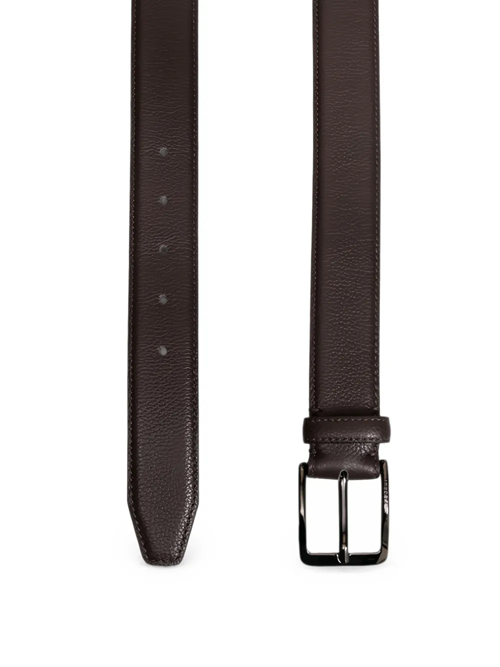 Peserico grained leather belt Bruin