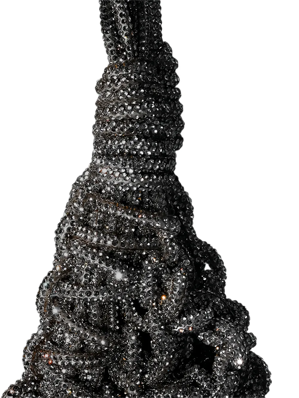 Hibourama Vannifique clutch verfraaid met kristallen Zwart