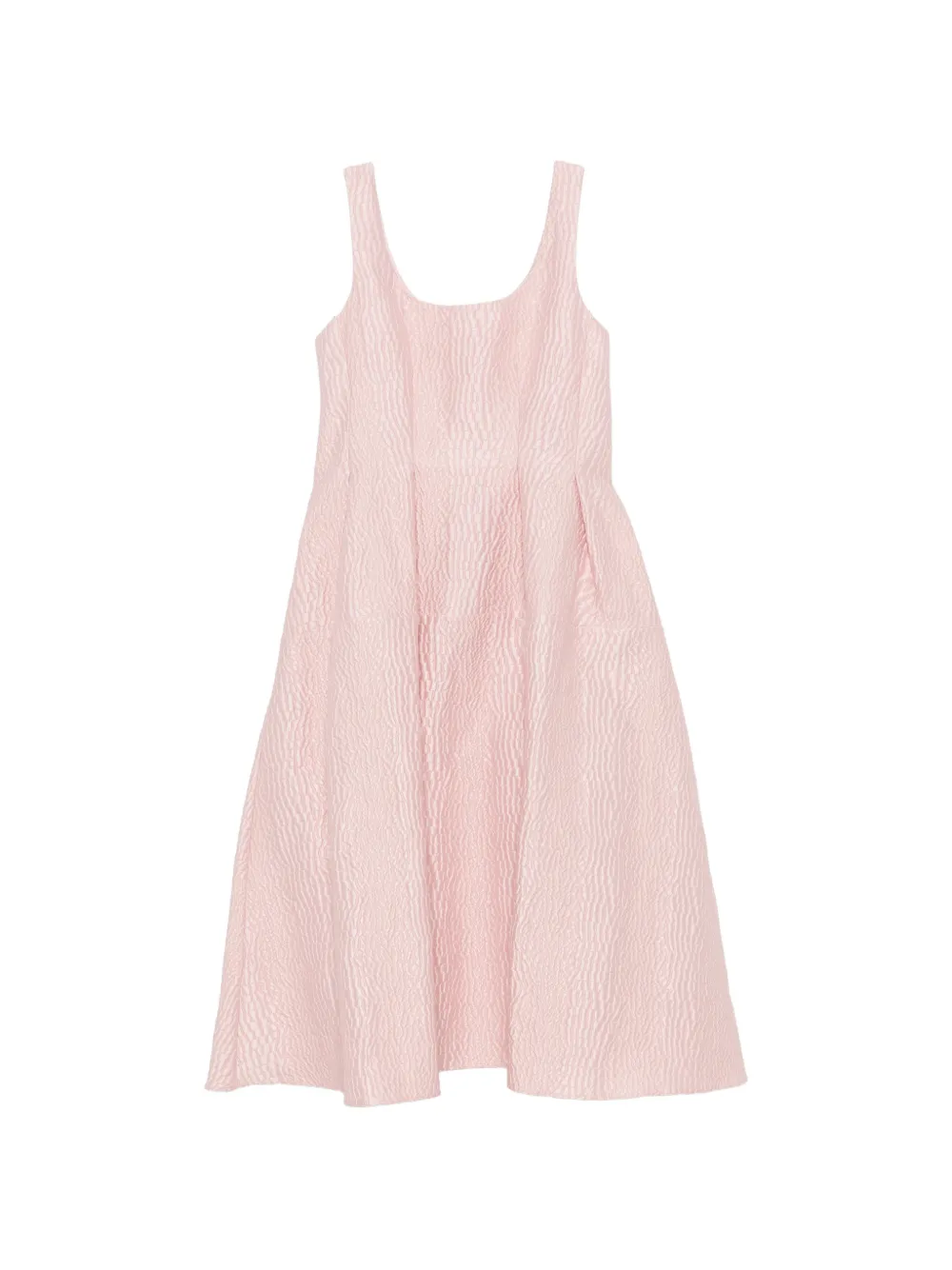 Marques'Almeida croc-effect sleeveless midi dress