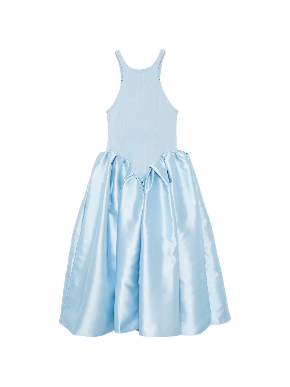Marques' Almeida Panelled Bubble-skirt Dress In Blue