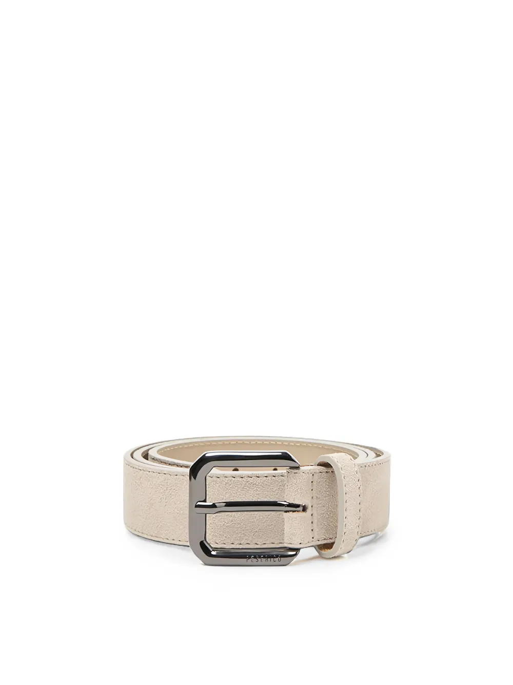 Peserico Gespriem met suède afwerking Beige