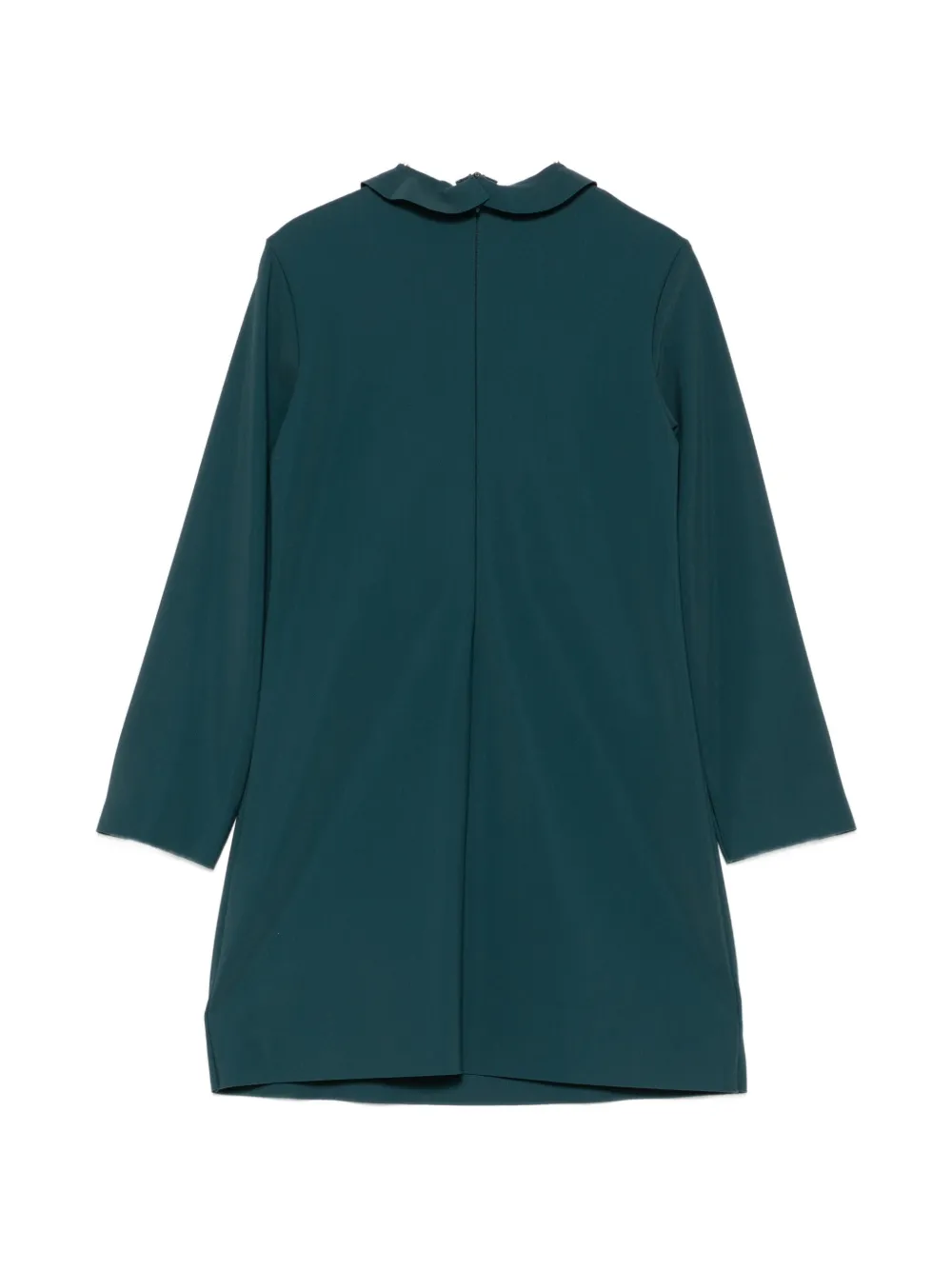 Il Gufo ruffled Peter Pan collar dress Groen