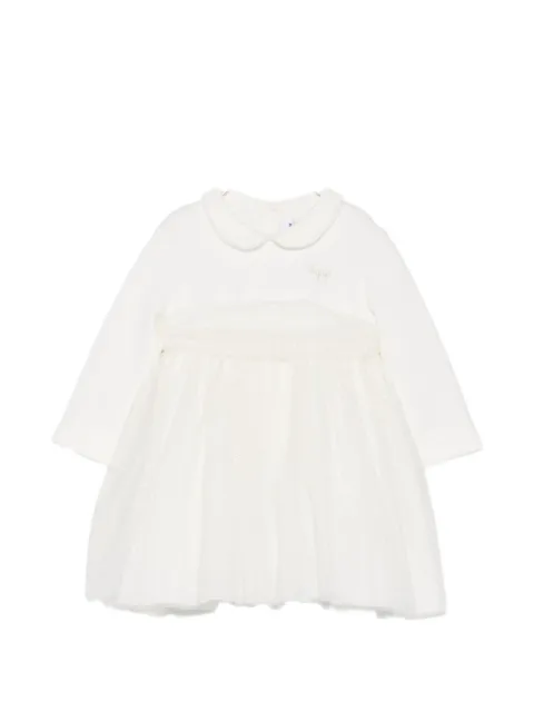 Il Gufo glitter-tulle Peter Pan collar dress
