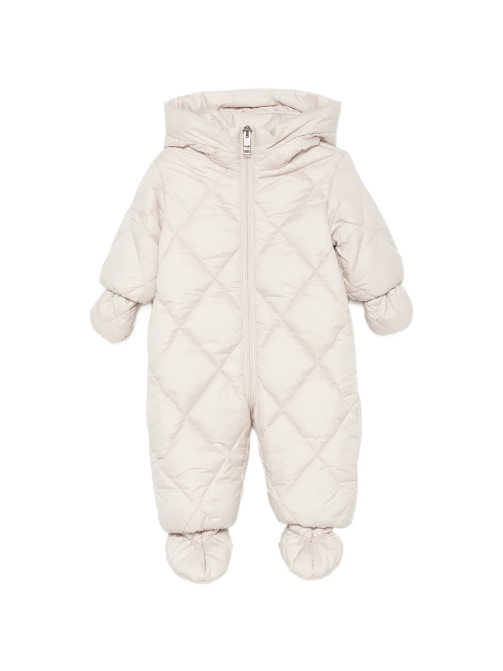 Il Gufo quilted hooded snowsuit - Toni neutri