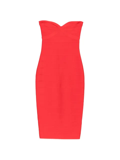 Retrofete strapless bandage midi dress