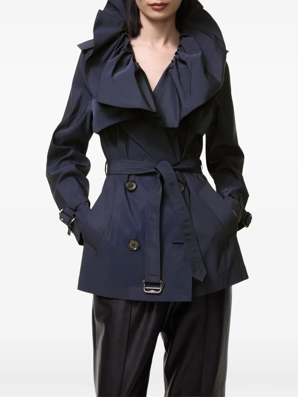 Burberry Clare faille trenchcoat Blauw