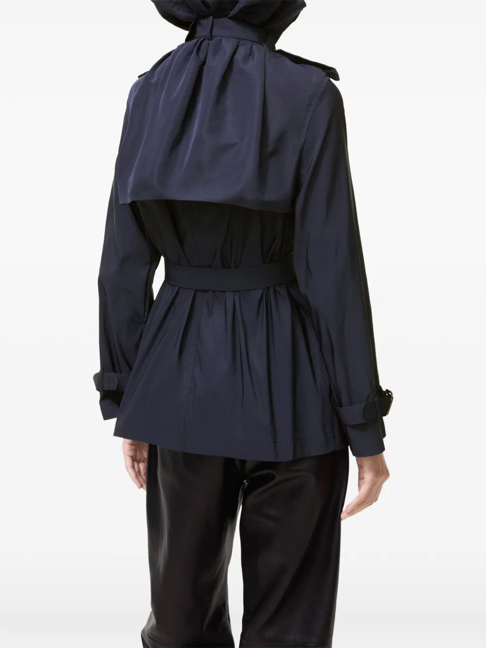 Burberry Clare faille trenchcoat Blauw