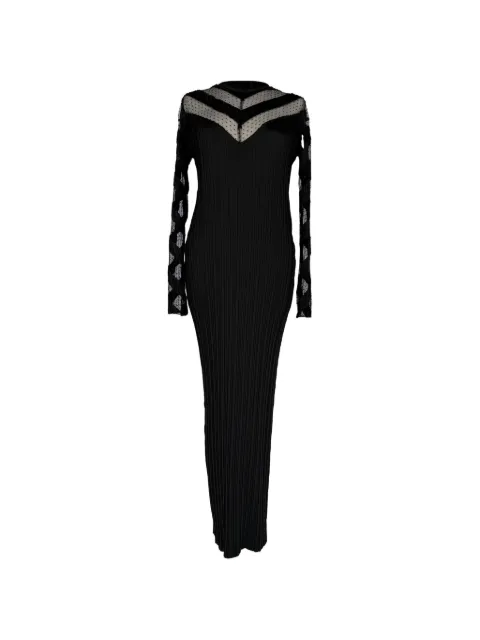 Pre-Owned Alexander Wang pleated long-sleeve maxi dress