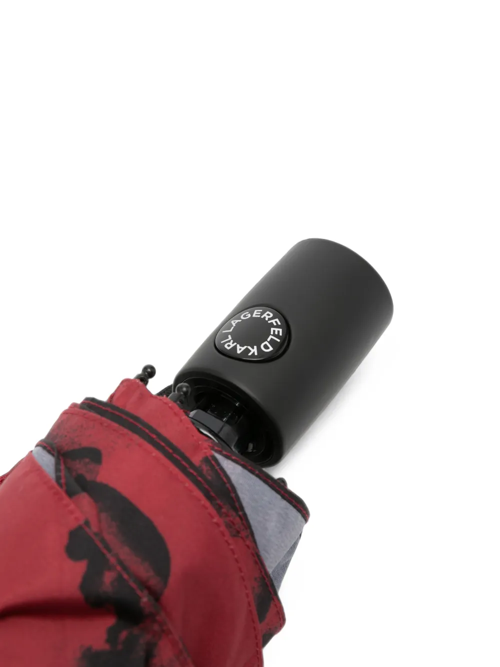 Karl Lagerfeld K signature flower umbrella Rood