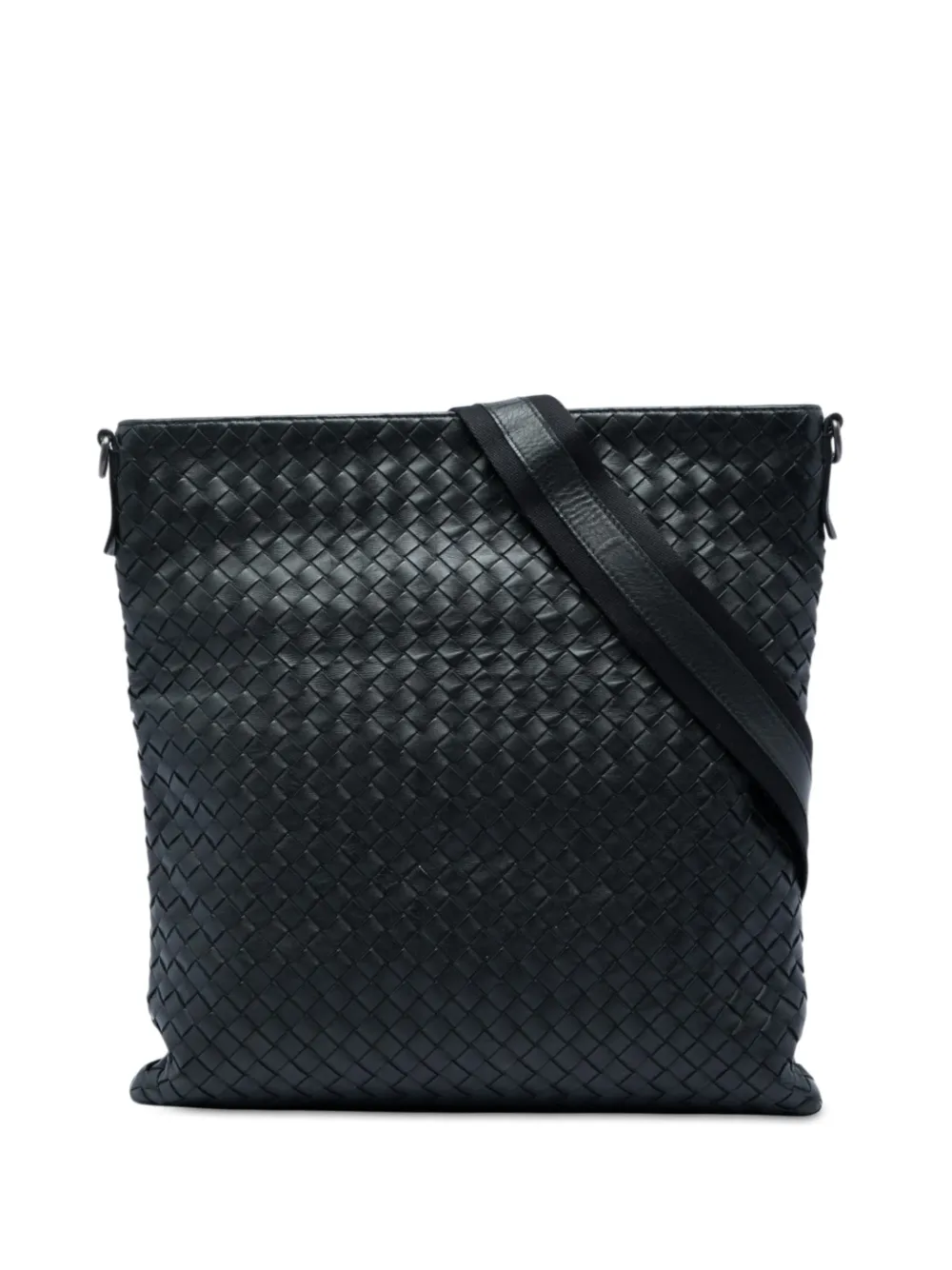 Bottega Veneta Pre-Owned 2012-2026 Intrecciato Nappa Flat Messenger Bag crossbody bag - Nero