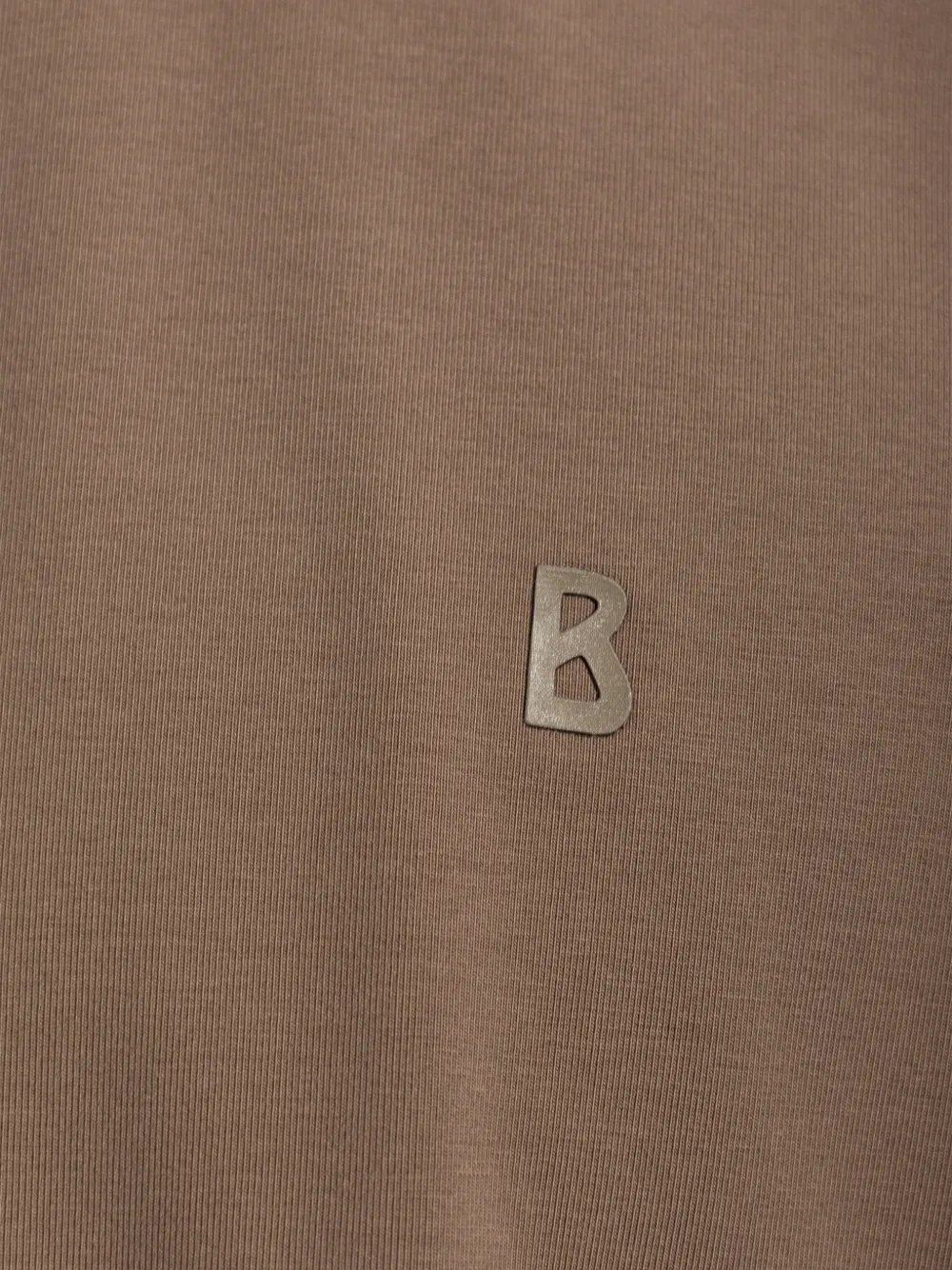 BOGNER Ryan T-shirt met logo-plakkaat Bruin
