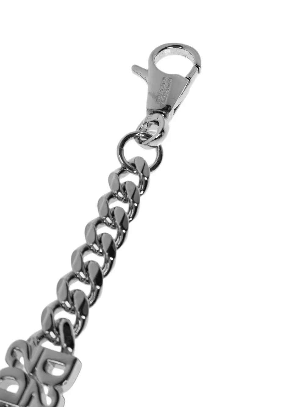 DSQUARED2 Ketting met logoplakkaat Zilver