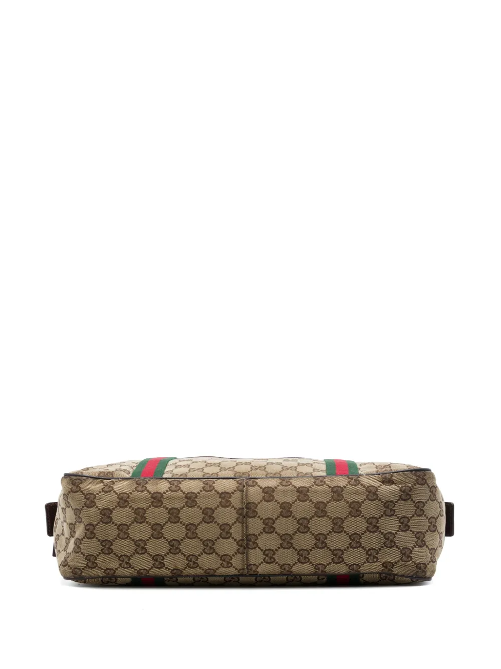 Gucci Pre-Owned 2016-2026 GG Web canvas aktetas Beige