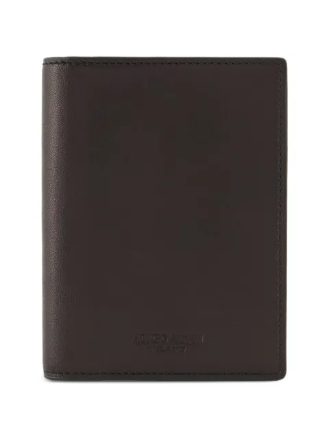Giorgio Armani tarjetero plegable con logo grabado