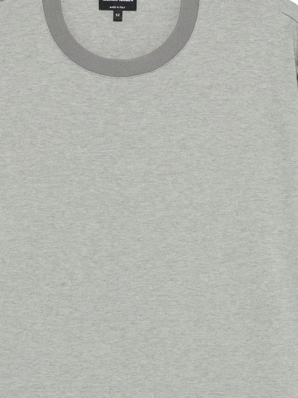 Giorgio Armani T-shirt met ronde hals Grijs