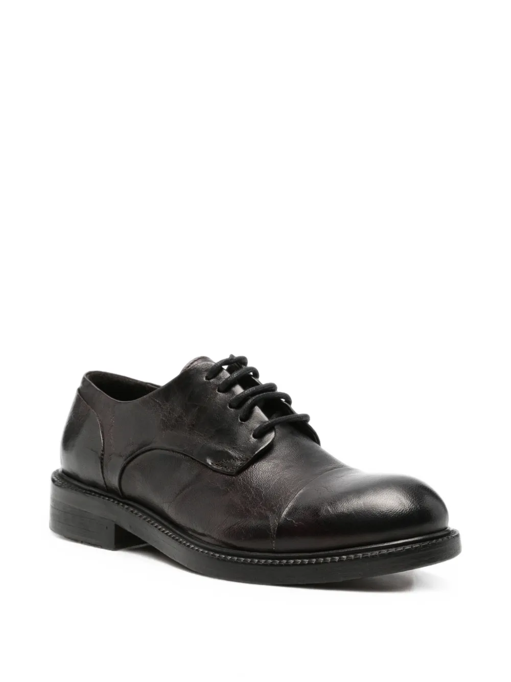 LeQarant lace-up leather shoes Rood