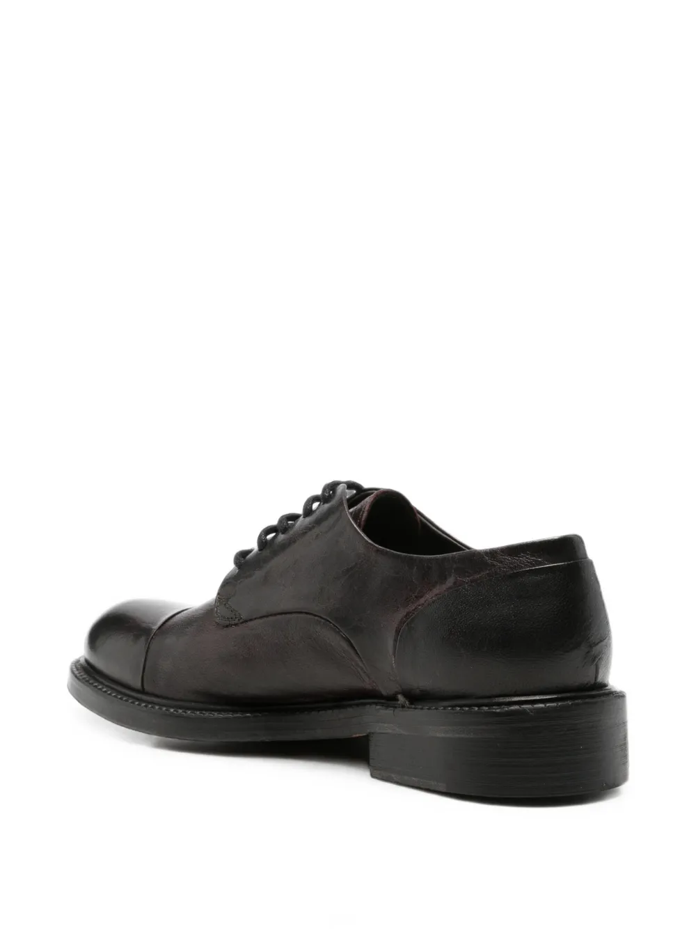 LeQarant lace-up leather shoes Rood