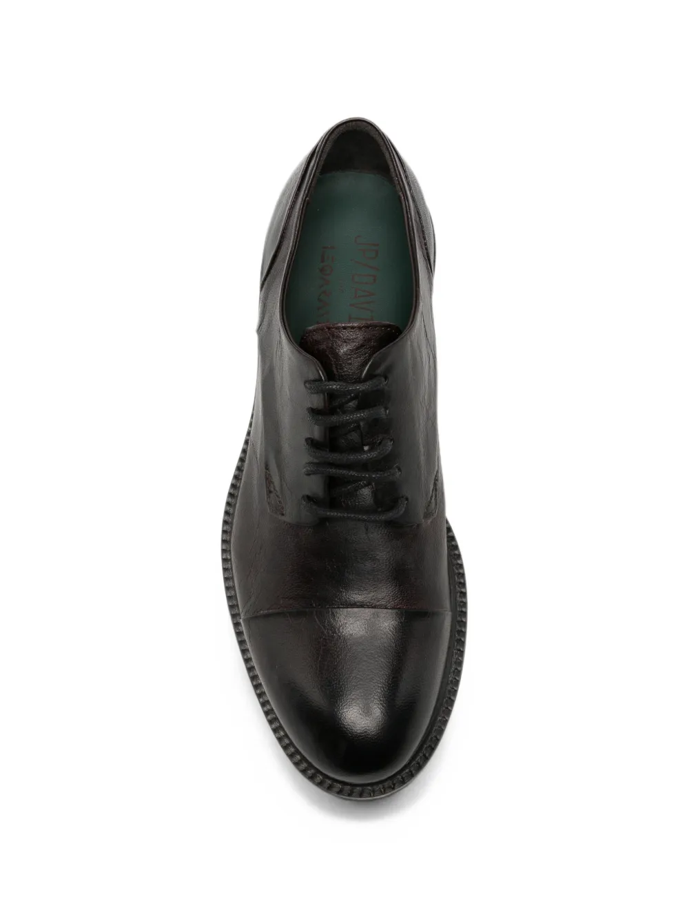 LeQarant lace-up leather shoes Rood