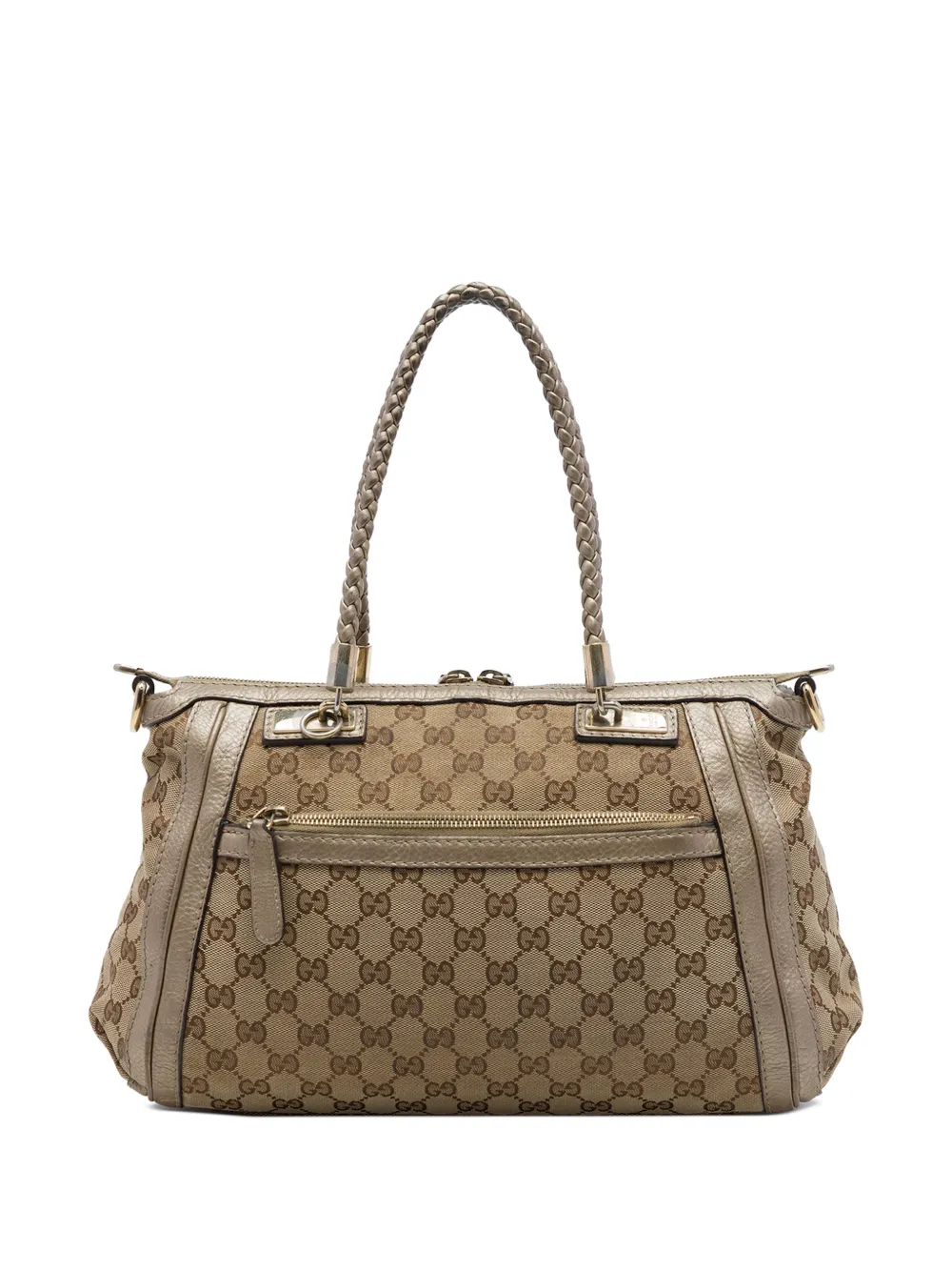 Gucci Pre-Owned 2016-2026 GG Canvas Bella satchel - Nude
