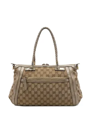 Marc Jacobs Vintage キルティング レザーハンドバッグ | ブラウン