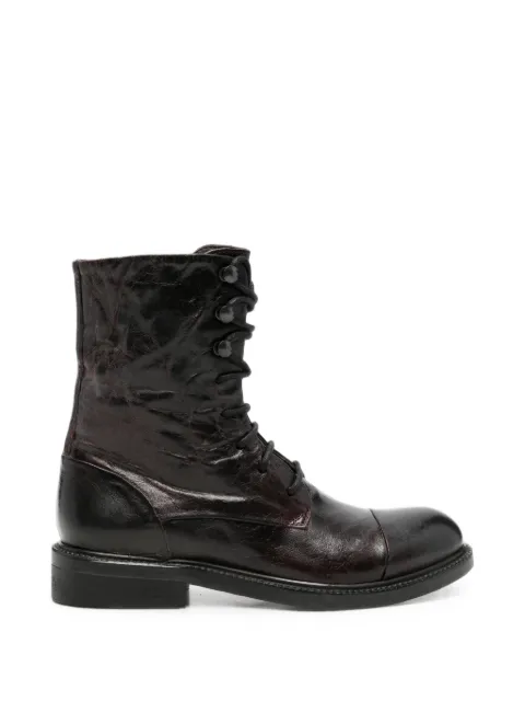 LeQarant lace-up leather ankle boots