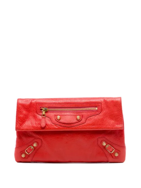 Balenciaga Pre-Owned kuvertformet Motocross Giant 12 clutch i lammeskind fra 2013