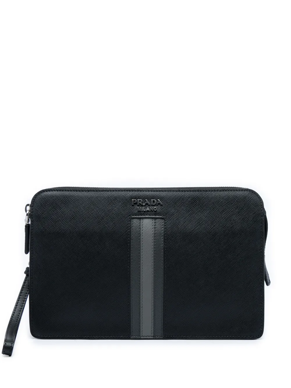 Prada Pre-Owned 2013-2026 Saffiano clutch bag - Nero